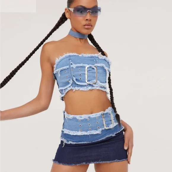 EGO Skirts Ego Denim Set Poshmark